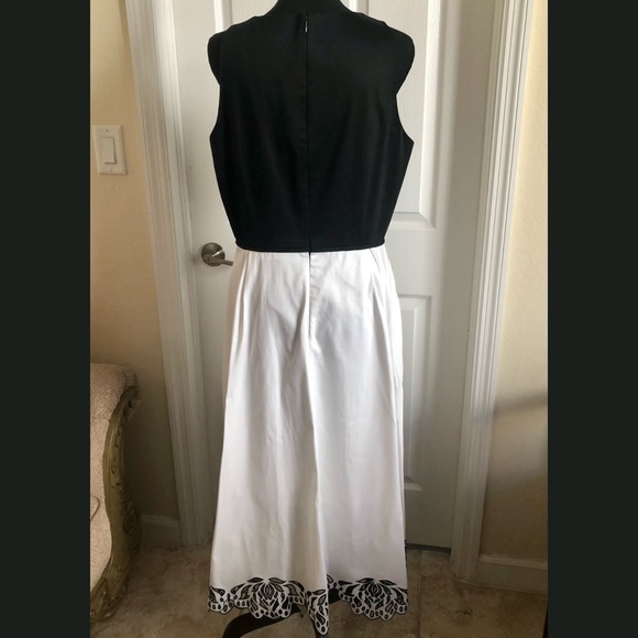 Tahari by Arthur S. Levine’s Cotton Colorblock Dress - Picture 10 of 12